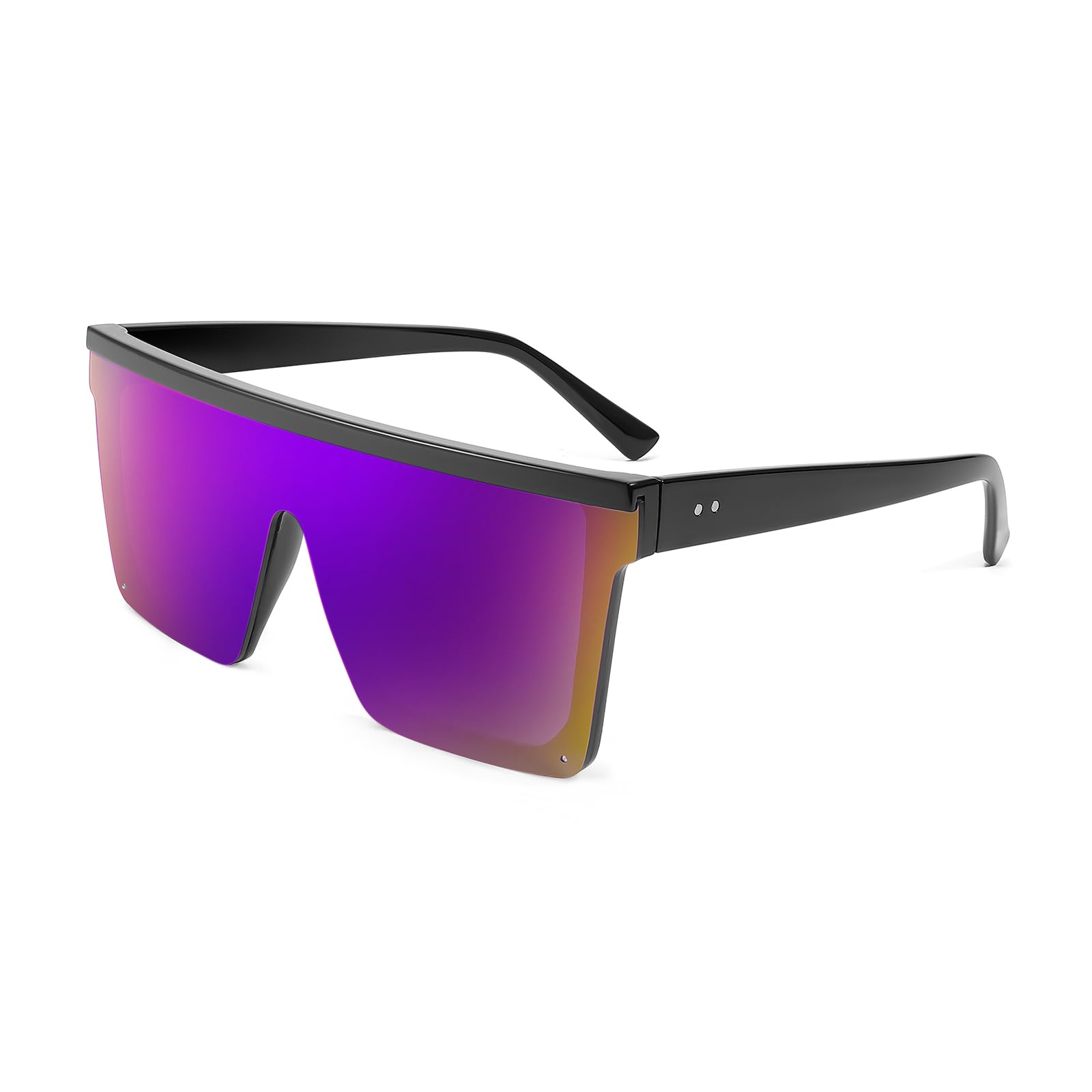 FEISEDY Oversized Sunglasses Mens Womens Flat Top Square Trendy Visor Shades UV400 B2470 Global Recycled Standard Global Recycled Standard Global Recycled Standard