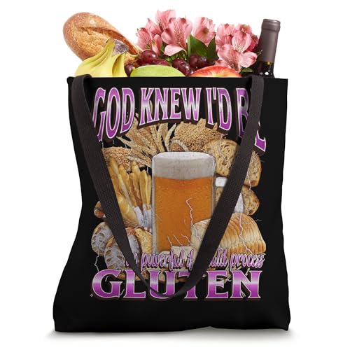 Bolso Tote con diseño de meme para celíacos miniatura 4