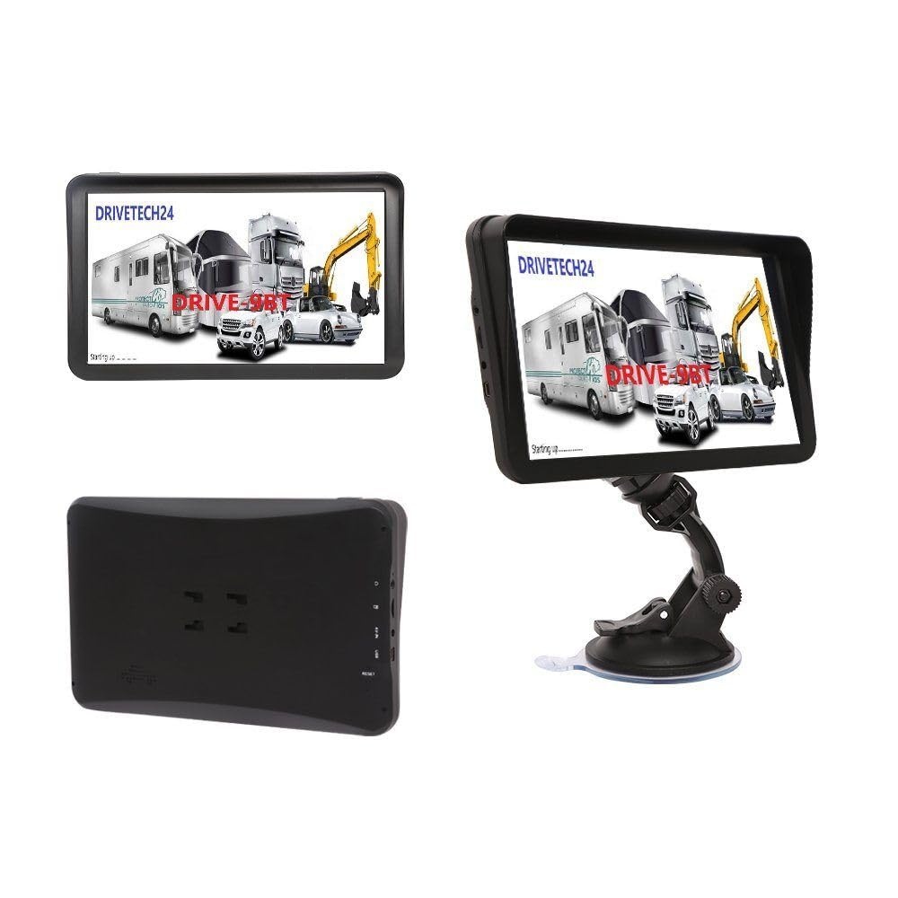 großes 9 Zoll GPS Navigationsgerät DRIVE-9BT mit Bluetooth Touchscreen für PKW LKW Wohnmobil, Freisprechen, lebenslange Kartenupdates