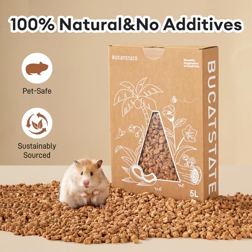 Image of BUCATSTATE Cork Bedding 5L, Natural Hamster Bedding