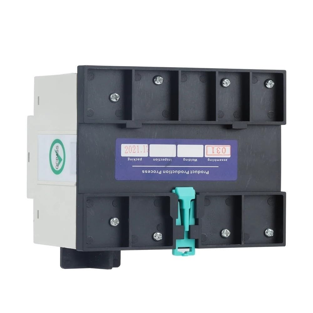 Interruptor de transferencia automática YCQ4-100R 2P monofásico Din Rail ATS 220V doble potencia interruptores selectores eléctricos de transferencia automática(100A)