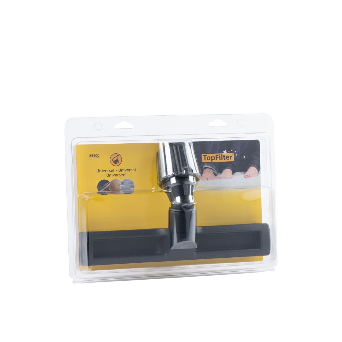 Topfilter Cepillo de Suelos para Aspirador, negro, 30x5cm, 1 ud.