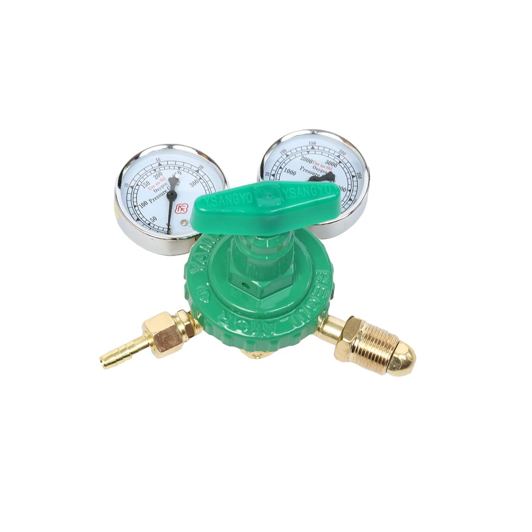 GB KORE ARC Single Stage Double Gauge Oxygen Gas Pressure Regulator (Multicolour)