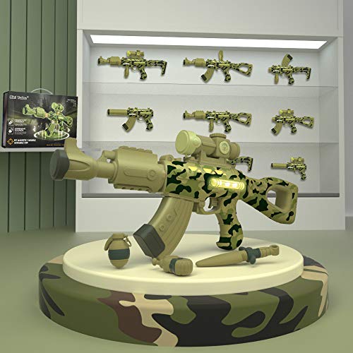 Mini Tudou Take Apart Toys Gun for Kids, Magnetic Multi Building Model Figure Play Gun with Sounds & Lights for Boys Girls Age 3 Years Old and Up