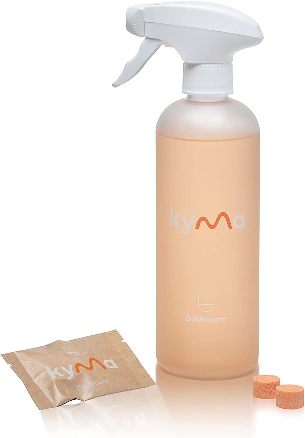 Bathroom Cleaner Single Kit, Non-Toxic, Eco Friendly, 500ml (Makes 1x 500ml Bottle of Bathroom Cleaner), Removes Limescale & Dirt, Cleans Powerfully