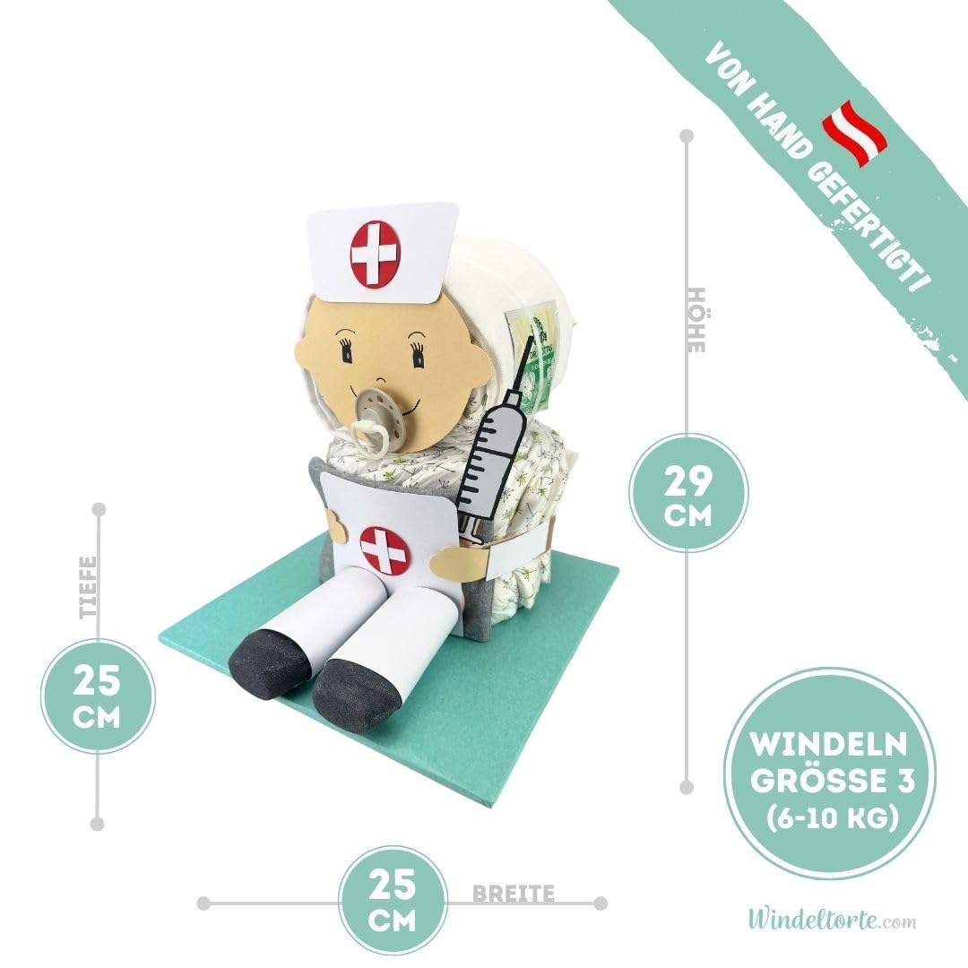 Krankenschwester & Pflegerin [HELDINNEN im Alltag] - Jungen & Mädchen - Neutral Unisex - Geschenk zur Geburt - Babyparty - Baby - Babyshower - Pullerparty - Babyartikel - Spucktuch