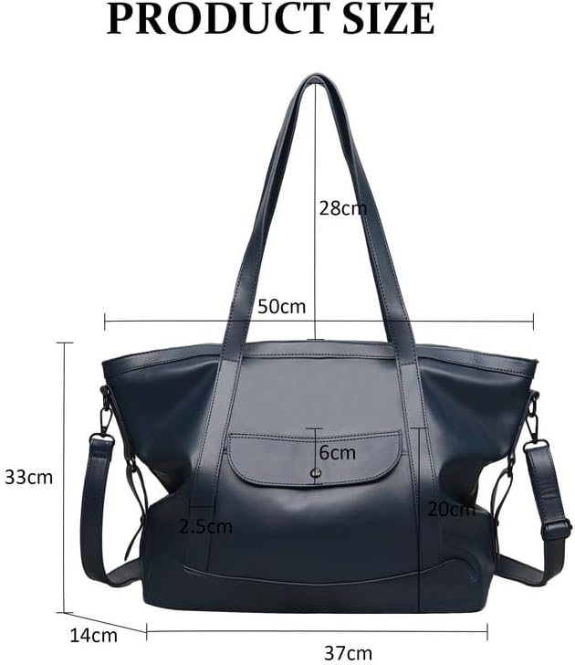 Hobo Bags for Women Soft Foldable Vegan Leather Shoulder Handbag Stylish Slouchy Tote Purses