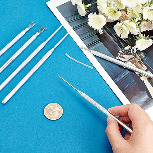 GORGECRAFT 2 Style 6PCS Clay Needle Ceramic Detail Tools Pottery Sculpture Needle Detail Tool Clay Modeling Sculpture Playdough Pro Needle Texture Tools for Carving Scraping Modeling & Other - Image 3