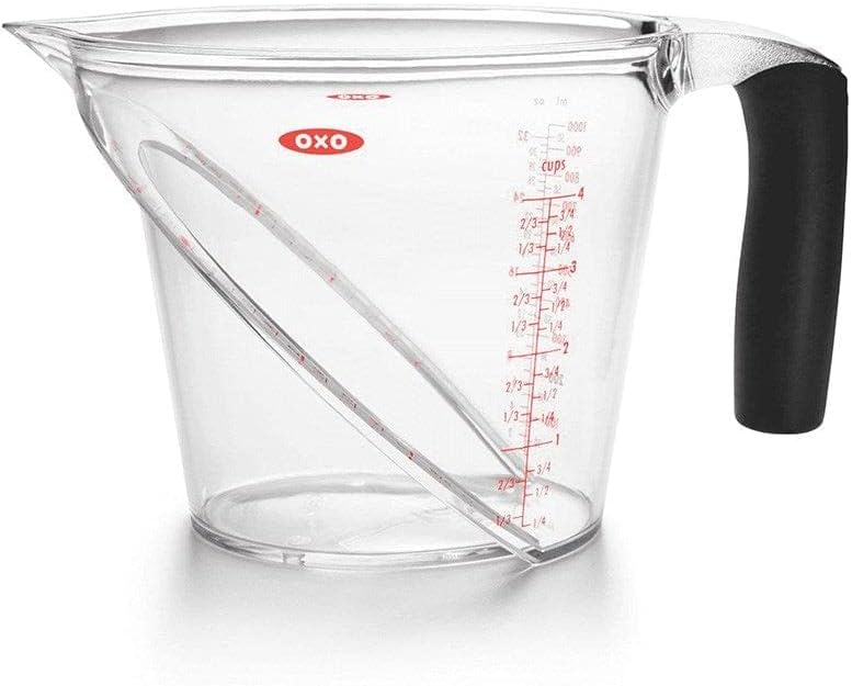 OXO 1 Litre Angled Measuring Jug, Transparent
