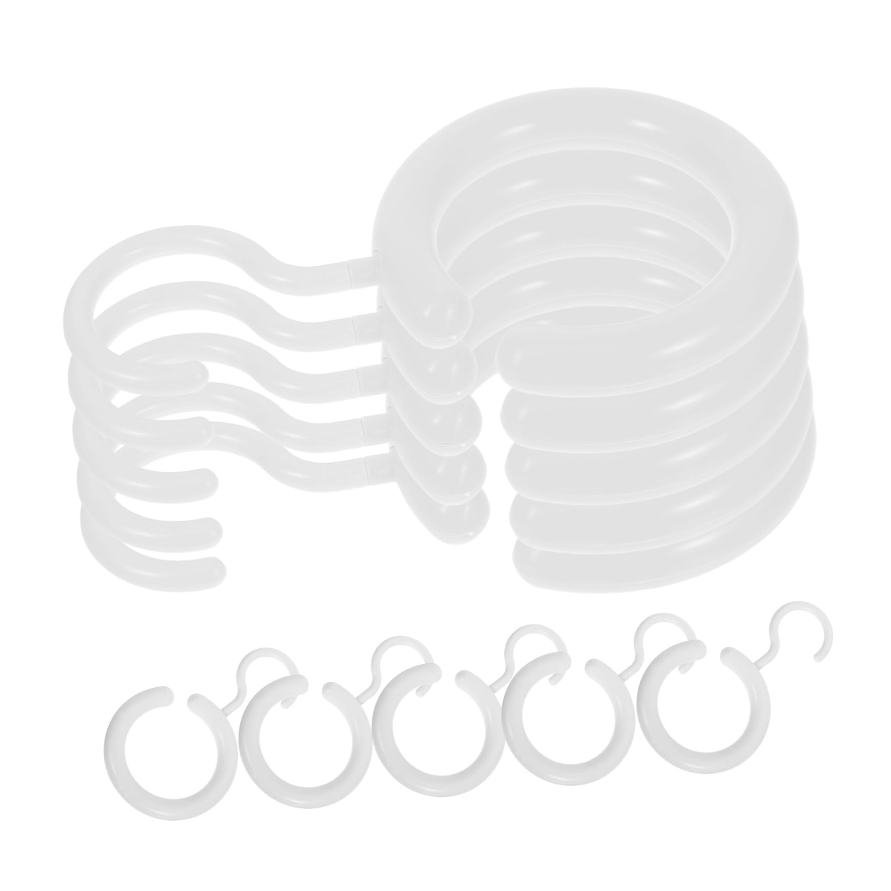 PRETYZOOM 10pcs Multi Functional Scarf and Purse Hangers Non Slip Round Organizer for Closet Storage Hooks for Belts Ties and Scarves Easy Installation Space Saving