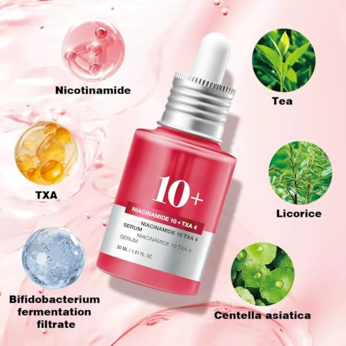 Image of Anua Niacinamide 10 + TXA 4 Serum, Korean Skincare, 1.01 fl.oz | Dark Spot Care, Hyaluronic Acid, Tranexamic Acid, Lightweight & Hydrating All-in-One Daily Facial Serum for Glass Skin
