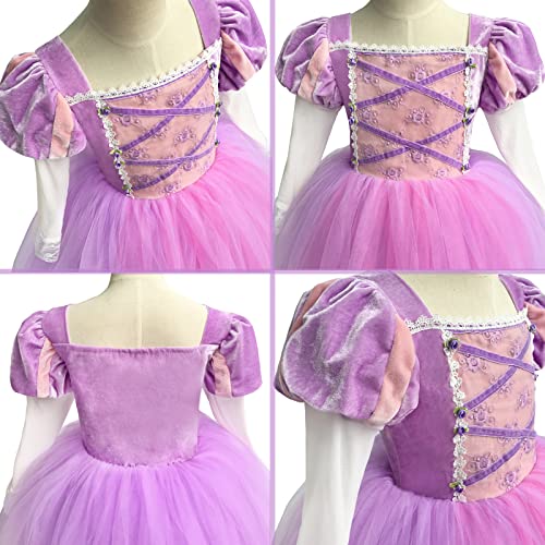 Disfraz Princesa Rapunzel para Niñas Pequeñas miniatura 3