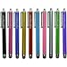 Produktbild OrganicGuru® Mikrofasertuch Eingabestift mit präzise Bedienung für ipad 1, 2, 3, 4, mini ipad, iPhone 4, iphone 5, Google Nexus, Microsoft Surface Tablet, Samsung Galaxy S2, S3, S4, Note, Mobile Phones, HTC, LG, Nokia, Tablet pc, Asus Transformer, Advent, Blackberry Playbook, Android - mehrfarbigen - touchstift