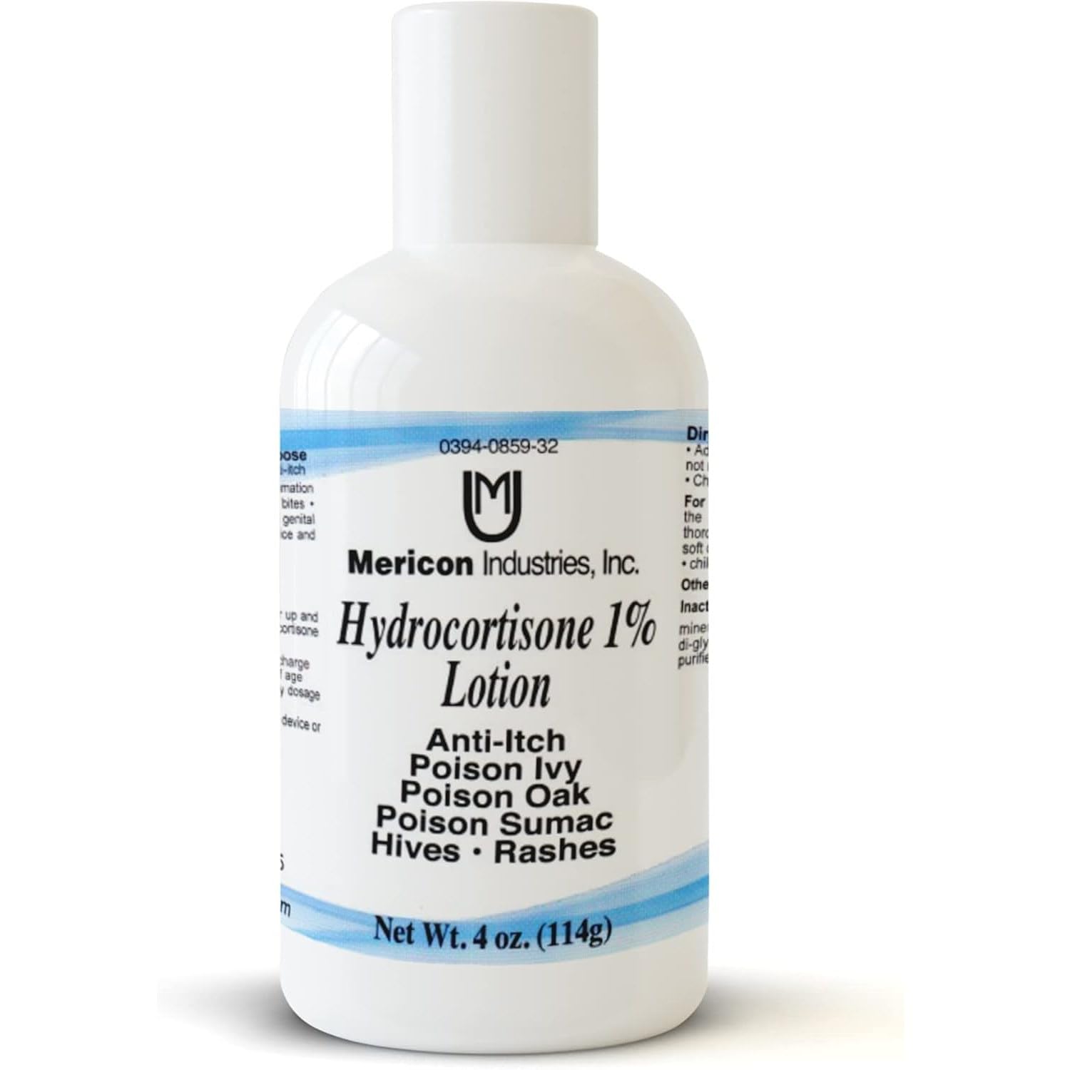 Hydrocortisone 1 Percent Maximum Strength Anti Itch, Poison Ivy Lotion By Mericon - 4 Oz