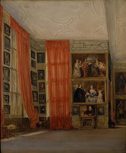 Art Tableau la longue galerie à Hardwick David Cox Impression d'art sur toile 60x90cm
