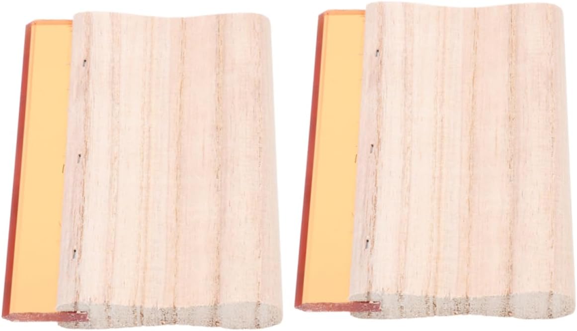TEHAUX 2pcs Professional Screen Printing Squeegee Handle Scraper for Silkscreen Kit