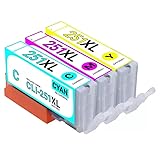 L'ensemble comprend trois cartouches d'encre pour répondre aux exigences de couleur noir, cyan et magenta