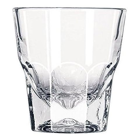 Set of Two Libbey Duratuff Cortado Glasses | Gibraltar Rocks Glass 4.5 OZ ~Paper Coasters Included~ Cover