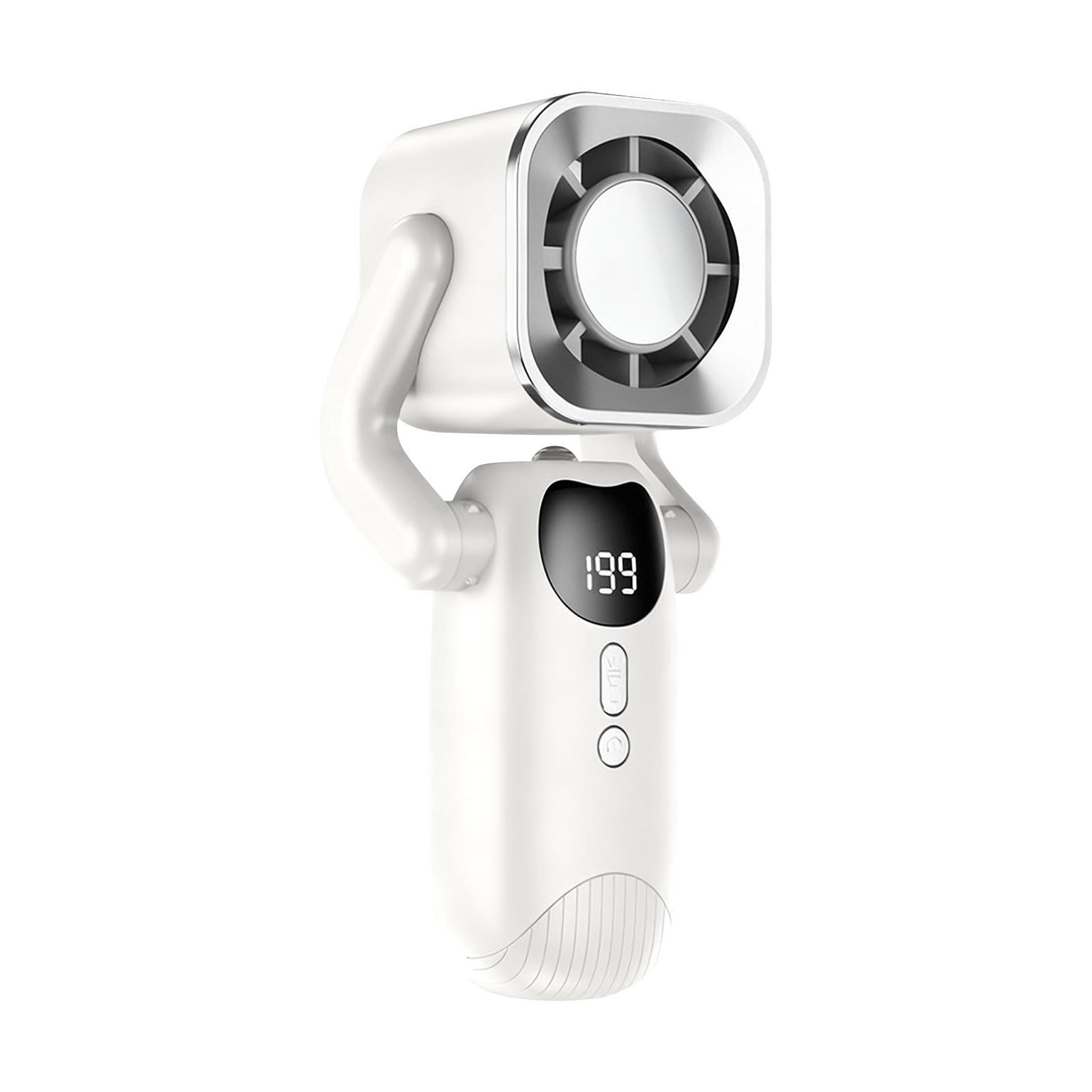 Hsyzygian Lightweight Small Folding Fan with Digital Display 7W Output and Extended Battery Life Pocket Size Fan