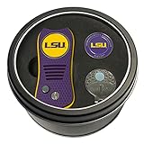 Team Golf NCAA LSU Tigers Tin Gift Set with Retractable Divot Tool, Cap Clip, and Ball Marker Gift Set...