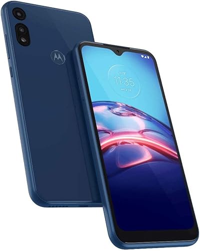 Moto E 2020 (32GB, 2GB) 6.2 pulgadas, Snapdragon 632, Android 10, 4G LTE desbloqueado de fábrica XT2052-1 (azul medianoche) (renovado)