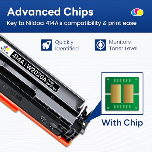 Image of 414A Toner Cartridges with Chip Replacement for HP 414A 8 Pack(2Black /2Cyan /2Yellow /2Magenta)