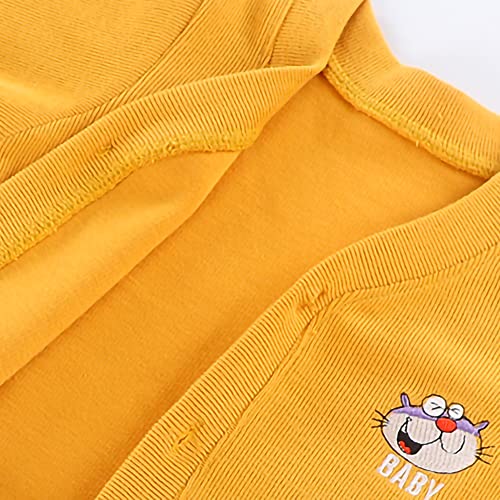 ASHER FASHION Kids Cardigan Sweater Toddler Cute Pattern Long Sleeve Button Down School Uniform Sweaters for Boys Girls3