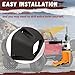 HECASA 7'' Wide Wheel Fender Flare Compatible with 1997-2006 Jeep Wrangler TJ 2004-2006 Wrangler Un LJ Pocket Extended Pocket-Riveted Style (6PCS), Black