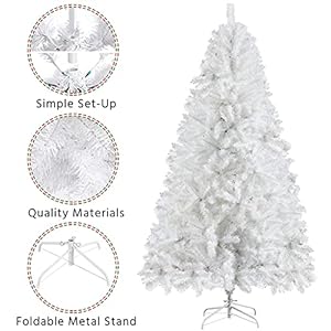 Topeakmart6ftartificialpinkchristmastreewithfoldablestandxmastreeforholidaydecorationwhite Urban Country Home Decor Topeakmart 6ft artificial pink christmas tree with foldable stand xmas tree for holiday decoration white urban country home decor