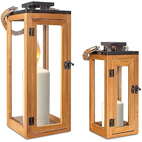 Gadgy Lanterne en Bois - Ensemble de 2 Cover
