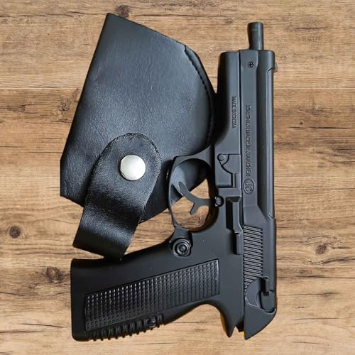 Image of Heavy Metal Gun Shaped Windproof Lighter, Cast Iron and Steel Construction, Black, Pack of 1