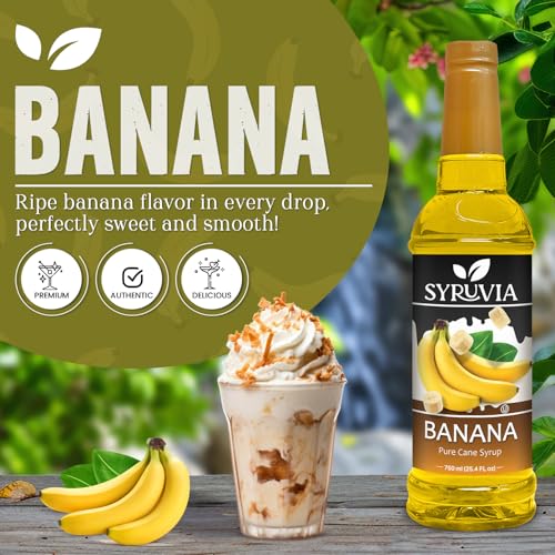 Syruvia Banana Syrup 25.4 fl oz