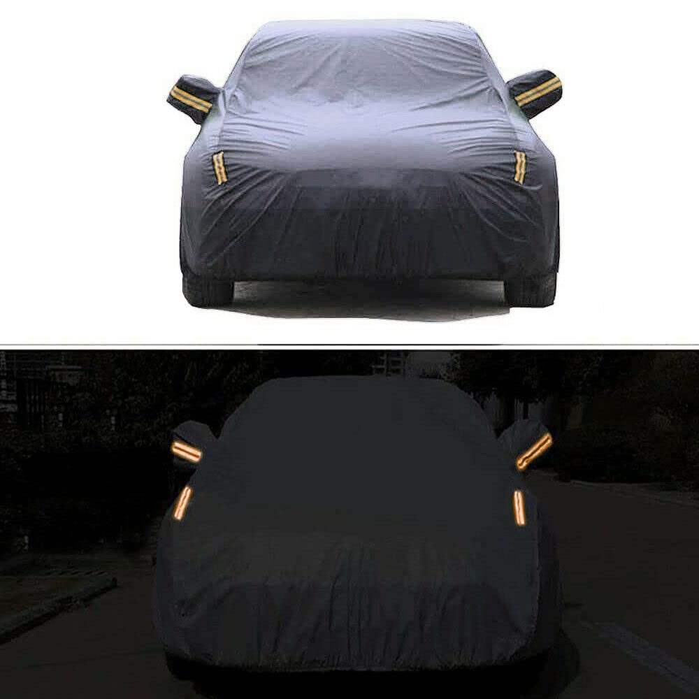 Telo Auto Suv Copriauto Felpato Impermeabile Zip E Rifrangenti S:406x165x130cm