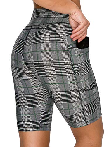 Image of ALWAYS Women's High Waist Bike Shorts - Athletic Workout Tummy Control Stretch Running Yoga Pants