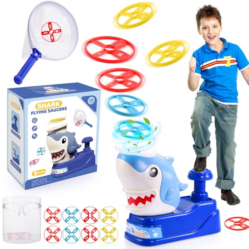 Veopoko Flying Disc Launcher Toy, Garden Toys for 3 4 5 6 Year old Boys Girls Outdoor Toys for Kids Toys Age 3 4 5 6 7 8 Shark Toys Easter Gifts for 3-10 Year Old Boy Girls Autism Toy Flying Toys Veopoko Flying Disc Launcher Toy, Garden Toys for 3 4 5 6 Year old Boys Girls Outdoor Toys for Kids Toys Age 3 4 5 6 7 8 Shark Toys Easter Gifts for 3-10 Year Old Boy Girls Autism Toy Flying Toys