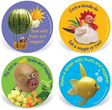 Physical Activity Stickers Roll - 200 Fitness Reward Stickers For Schools & Health Fairs
