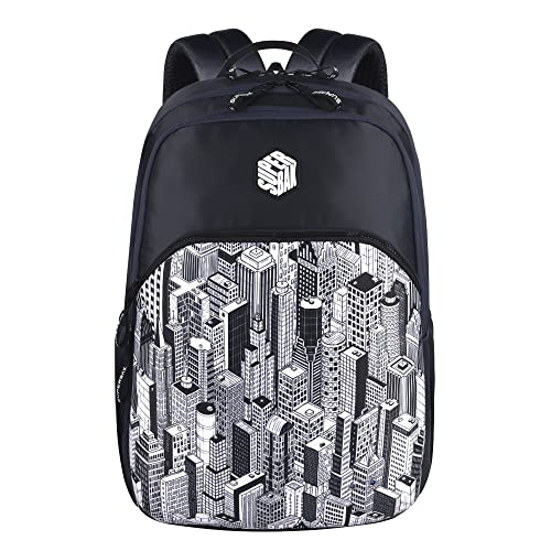 Image of Montana 39 Ltrs School Laptop Backpack (India Ink-Black), One Size (LBPMNTNA5201)