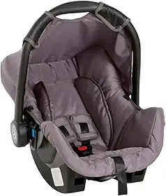 Bebe Conforto Cadeirinha Auto Infantil 0 Até 13Kg Dispositivo de Retenção Grid Preto Cinza Galzerano