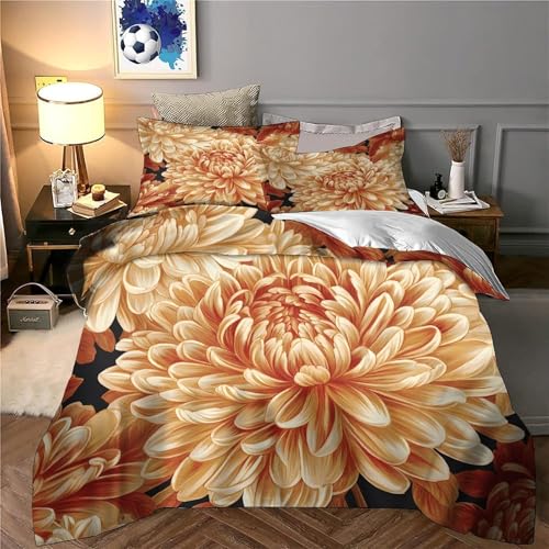 Parure de lit 3D effet king size en microfibre résistante avec fermeture éclair invisible durable - 6