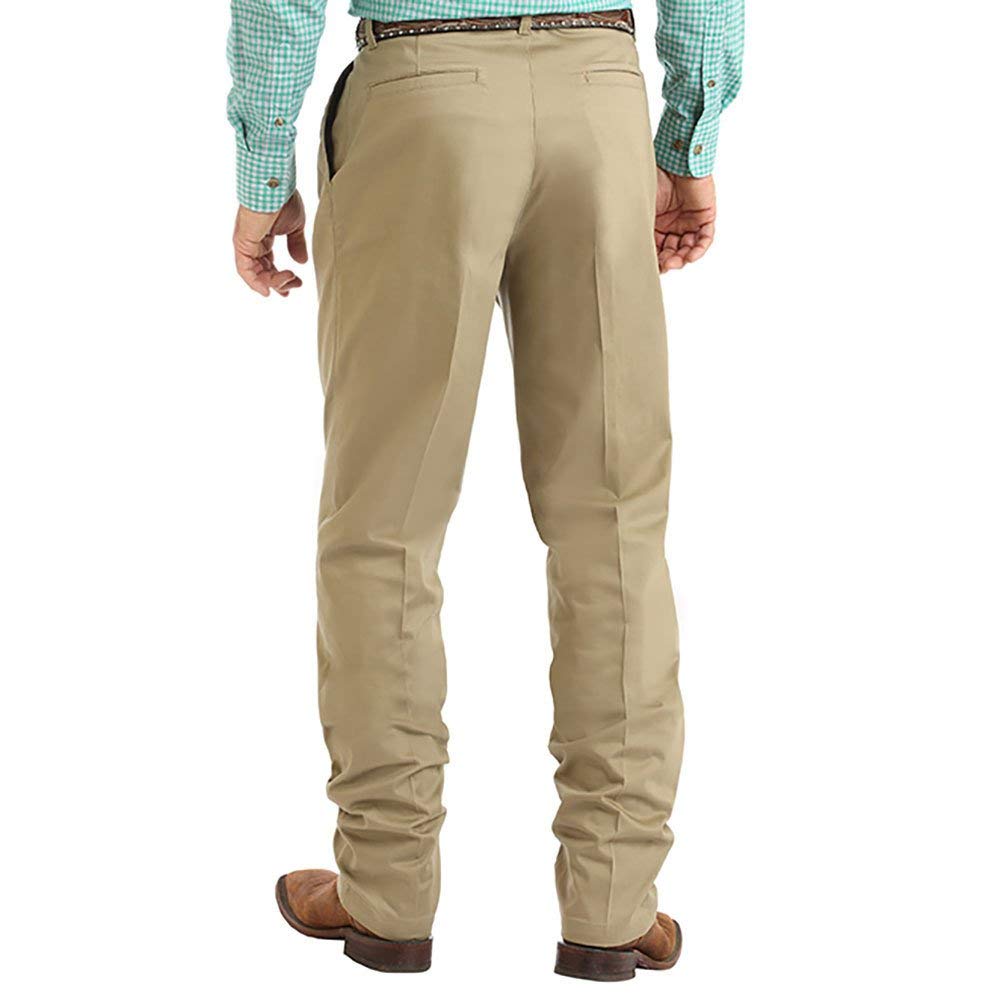 Wrangler Men's Pleated Front Casual Pant, Khaki, 28W x 30L