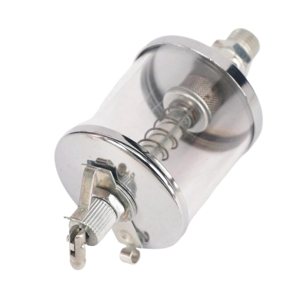 Oil Feed Cup M6-M16 Sight Drip Cup Iron Glass Feed Oiler, Capacity 16-600ml Lubricator for Engine Motor 1 piece(M6*1mm*16ml)