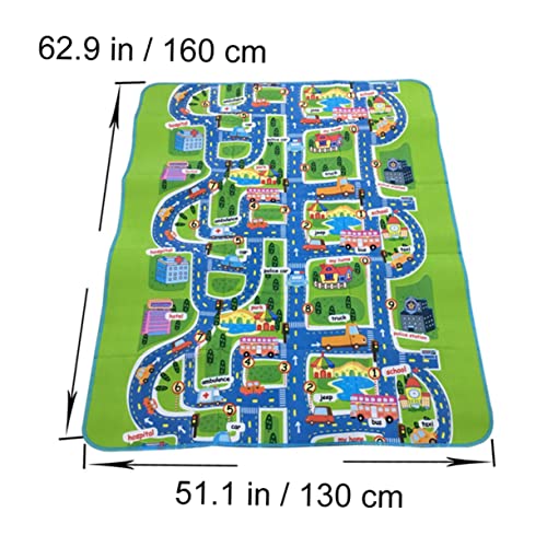 Alasum Stad Draagbare Rechthoekig Voor Vloerkleed Kruipende Vloertapijt Gymmatten Spelen Baby Peuters Kinderdeken Zuigelingen Ontwerp - Afbeelding 5