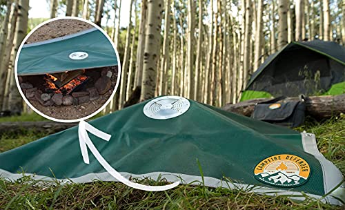 Campfire Defender Protect Preserve Fire Cover | Pro Camper Kit | Fire Control Blanket | Emergency Fire Blanket Cover | Fire Control - Image 5