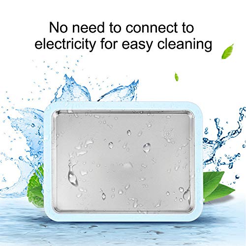 Ice Cream Pan, SEAAN Roll Ice Cream Maker Fried Yogurt Milk Machine DIY Homemade Frozen Yogurt Rectangle with 2 Spatulas, Blue