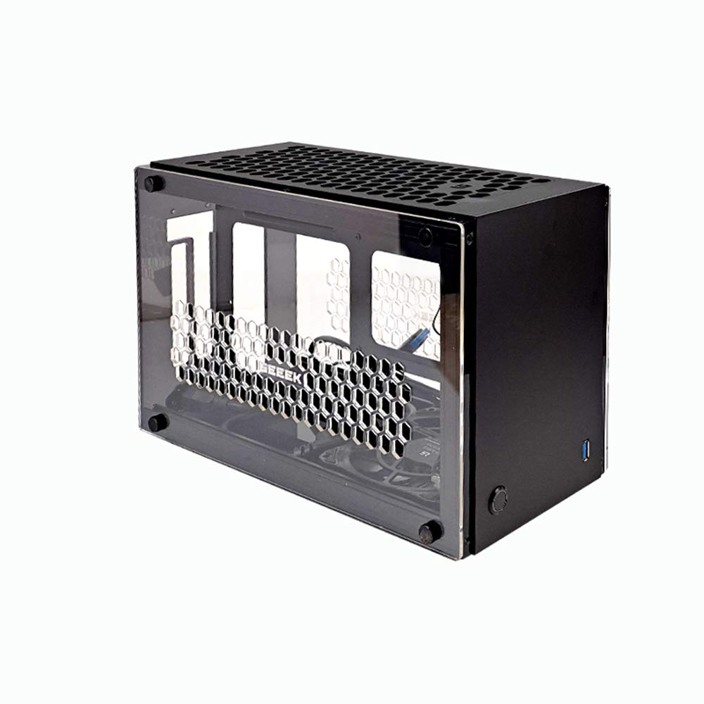 Amazon | Geeek A4 Flex Mini 透明 アクリル ITX コンピューターケース