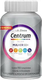 Centrum Mulher 50 Mais Multivitaminico, com Vitamina D, Vitamina B12, Calcio e Magnesio, 150 Comprimidos