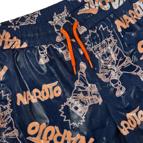 Naruto Color-Changing Line Art Boy's Navy Boardshorts3