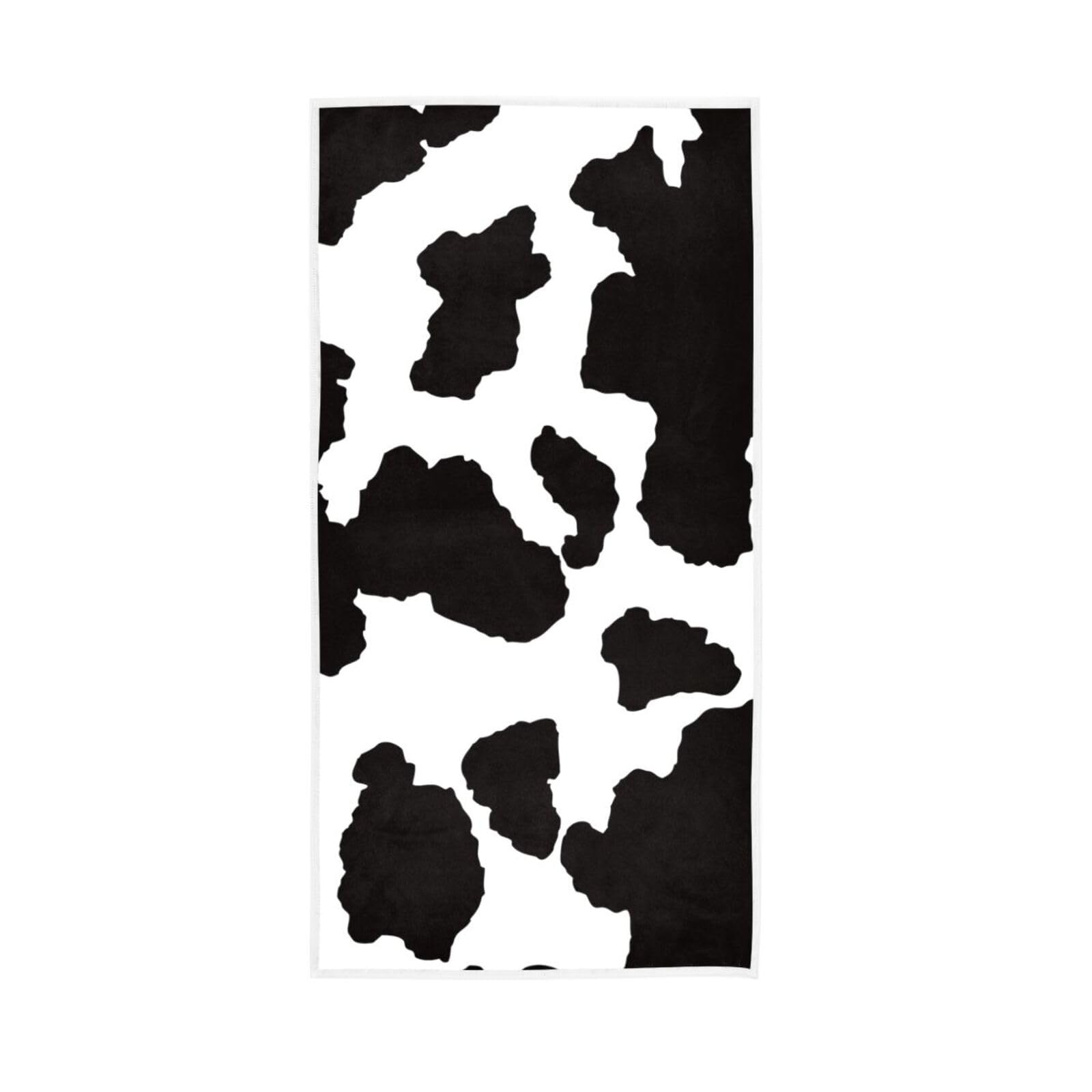 LSRCPD Funny Cow Hand Towel, 15 x 30 Inches, Spa Towels for Body Spring Hand Towels for Bathroom