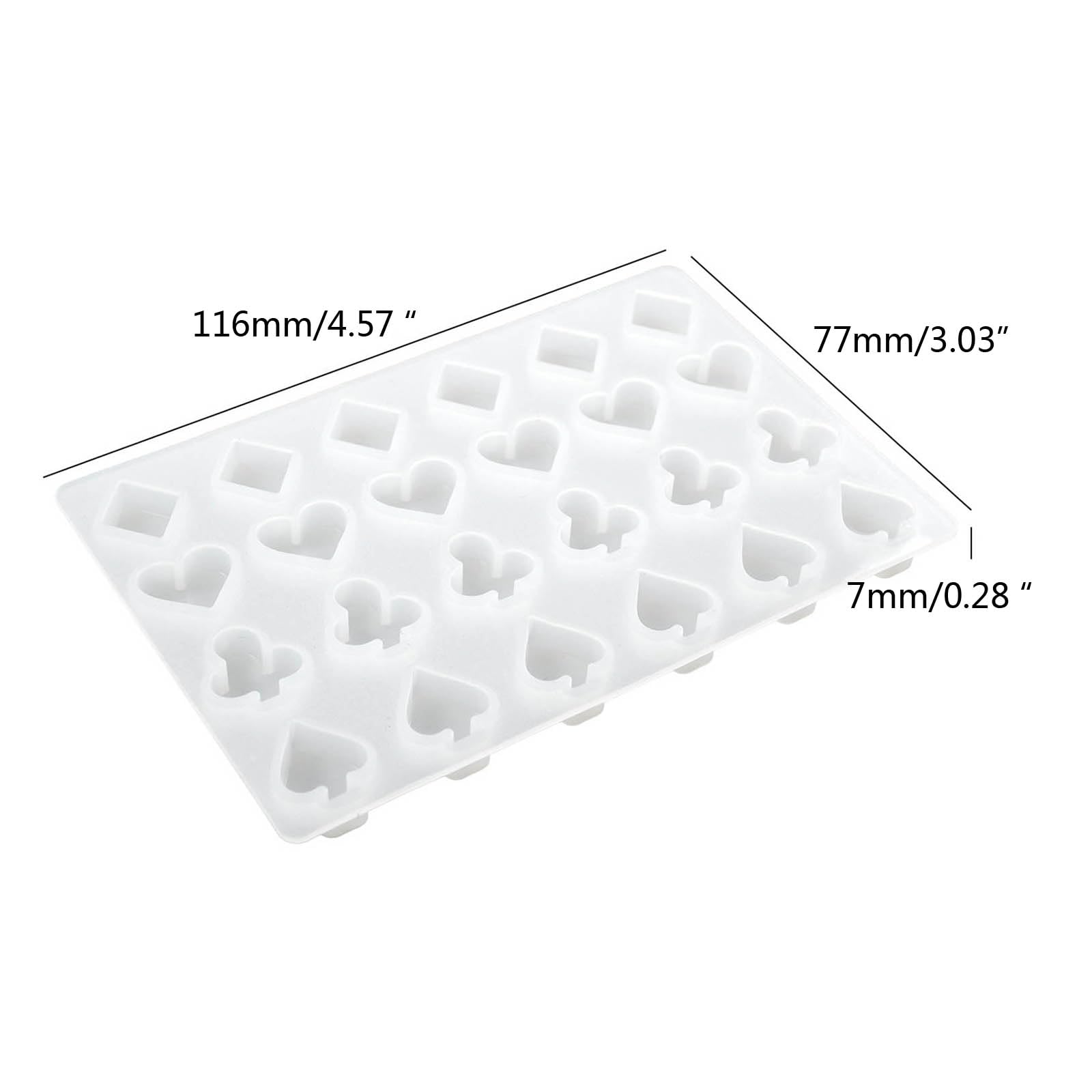 Chandelle Cire D'abeille Silicon Beeswax Mold - 5 X 1 Ounce U2013