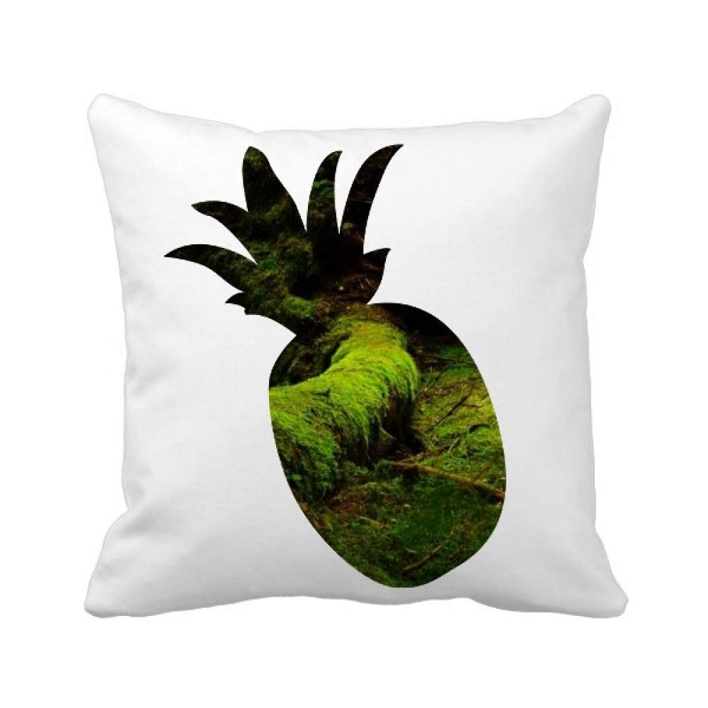Housse de coussin Ananas décor forêt verte et nature sauvage pour salon
